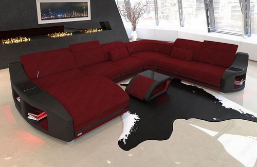Couch wohnlandschaft stoffsofa - couch,