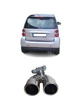 Auspuffblende Doppelrohr für Smart Fortwo 03/2007 - 08/2010 Typ 451 rund
