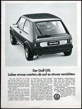 VW Golf 1, originale Werbung