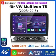Für VW Multivan T5 2008-15 Carplay Android14 4+64GB 10.1"Autoradio WIFI GPS Navi