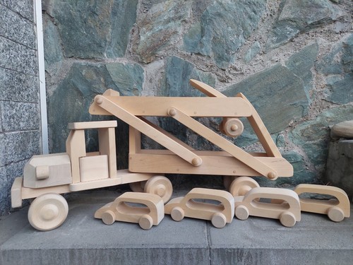 Holz lkw mit autos - mit,