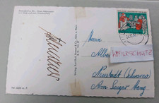 Konrad Adenauer CDU Bundeskanzler handsigniertes Autogramm danach als  AK gelauf