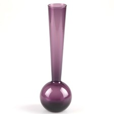 Solifleur Glasvase 21 cm lila Kugel Rosen Vase Second Hand Vintage ReUse