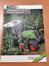 FENDT Farmer 206 207 208 209 V F P Traktor tractor prospekt brochure 37