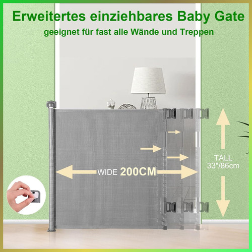 Treppenschutzgitter ausziehbar - treppenschutzgitter,