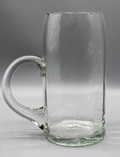 Bierkrug Glaskrug Maßkrug 1 Liter mundgeblasen alt!