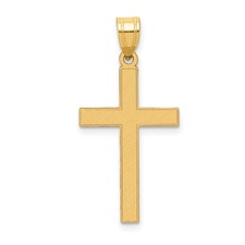 14k Gelbgold Kreuz Anhänger