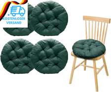 4Er Set Stuhlkissen Rund