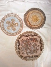 Gobelin Brokat Deckchen 3 x