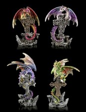 Drachen Figuren 4er Set -