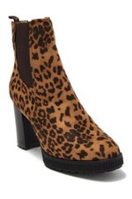 Brown Cheetah Platform Boots