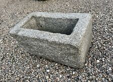 Granittrog Antiker Art Wassertrog Grand Granit Stein Brunnen 