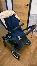 Bugaboo Buffalo Kinderwagen, Blau/Beige, Inkl. Baby-Liegewanne & Regenverdeck