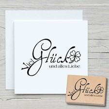 Stempel Viel Glück und alles