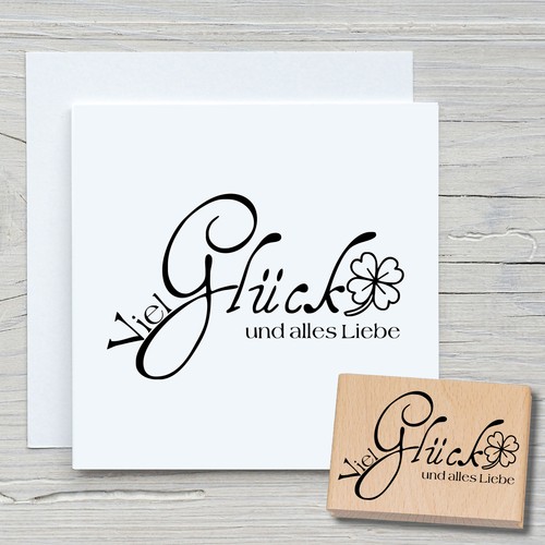 Stempel viel glück und - stempel,