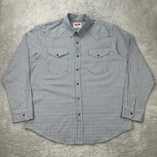 Wrangler herren hemd blau - herren,