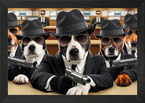Mafia hunde anzügen mit - hunde, in
