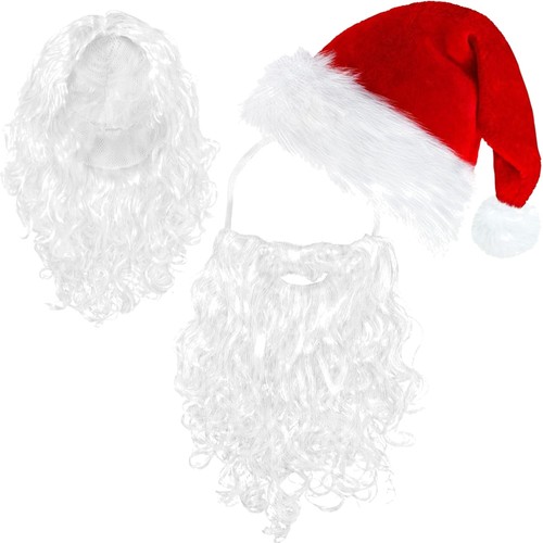 Weihnachtsmann bart und mütze - weihnachtsmann,
