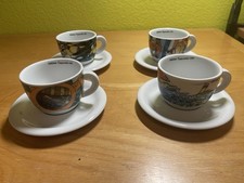 Vier Ancap Cappuccino Tassen, Edition 1997, Italy per Warnecke