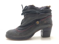 Pakros Damen Stiefel Stiefelette Boots Schwarz Gr. 38 (UK 5)