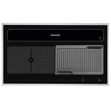 Oranier Flächen-Induktion 90cm KFL 2094 Dunstabzug Grillplatte Edelstahlrahmen