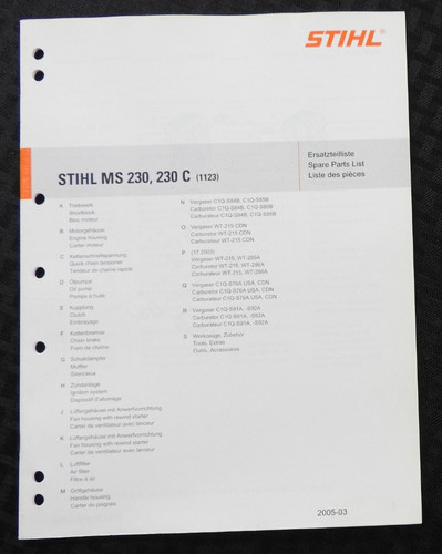 Original stihl ms230 230 - stihl, ms