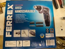 Ferrex Akku-Schrauber 3.6V LI-ION 2000 mAh mit integrierter Taschenlampe