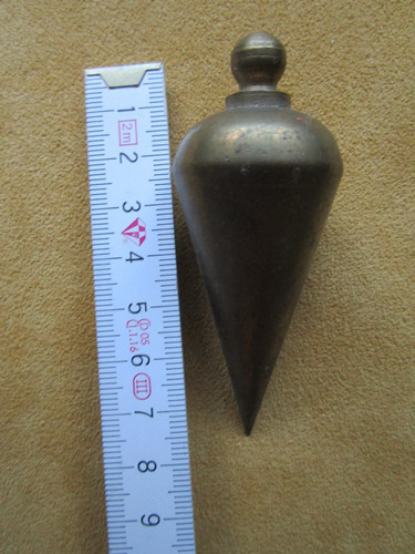 Altes antik messing senklot - antik,