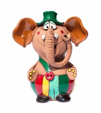 Gartenstecker Elefant Keramik