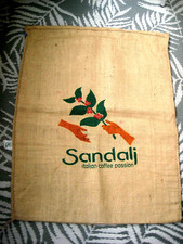 Originaler alter Werbe-Plantagen Kaffee-Bohnen Sack 3 Werbung