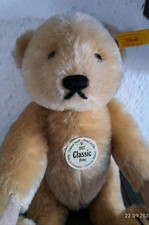 STEIFF Bär Teddy 1927 CLASSIC PETSY Nr. 000911 mit Knopf, Fahne und Brustschild!