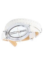 Ernest Damen Armbanduhr Weiß Klassisch Elegant Wickelarmband Uhr