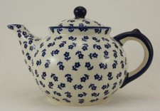 B-Ware Bunzlauer Keramik Teekanne, Kanne für 1,3Liter Tee, (C017-ASBS) UNIKAT