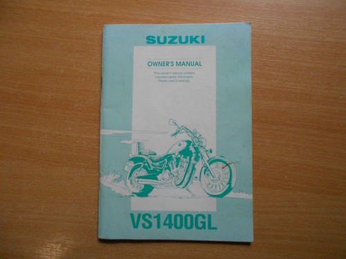 Owner manual suzuki - manual, vs
