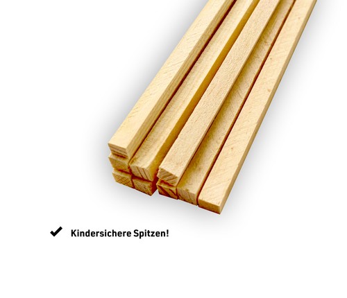 Holzstäbchen vierkant 400x4x4