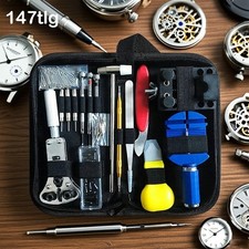147tlg Uhrenwerkzeug Uhrmacherwerkzeug Uhr Werkzeug Gehäuseöffner Reparatur Set
