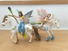 1 Ensemble Schleich 2 x Fee mit Pferd