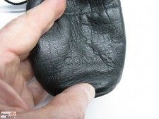 Contax Objektiv-Beutel Leder black für Weitwinkel / Standard-Objektiv lens