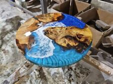 Blau Epoxid Tisch Rund Harz