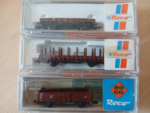Spur roco güterwaggon - 3x, n