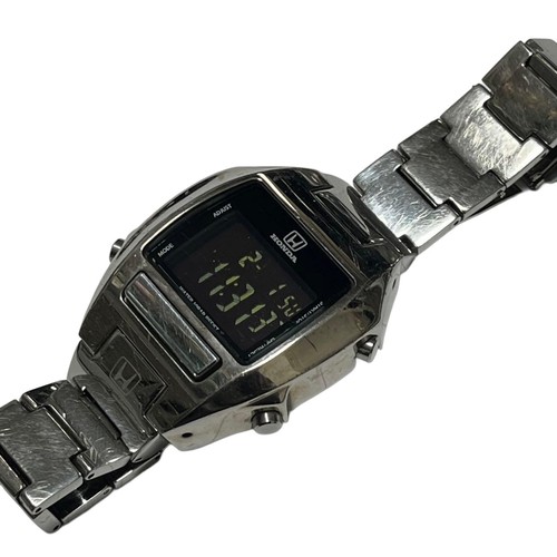 Honda digital quarz uhr - digital, silber