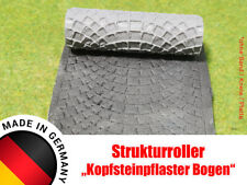 Strukturwalze Walze "Kopfsteinpflaster Bogen" Modellbau 1:56, 1:35 Tabletop usw.