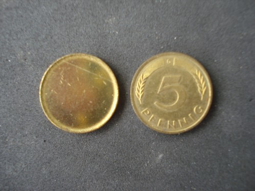 Münzrohling pfennig stück - ,