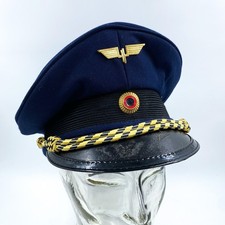 Deutsche Bahn DB Schirmmütze Gr.53 Deutsche Bundesbahn 1983 Vintage Retro