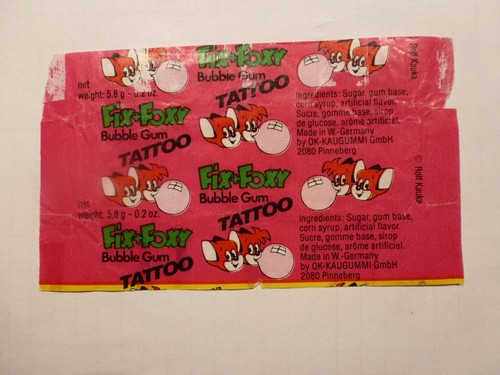 Fix und tattoo - bubble, gum
