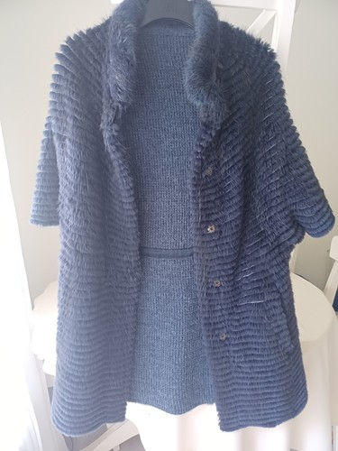 Strickjacke saphire blau - in,
