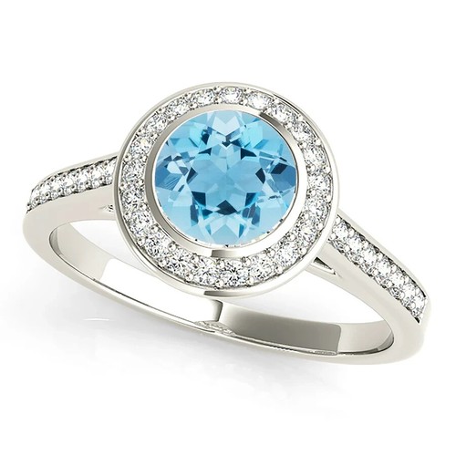 18k weißgold damenring mit - 18k,