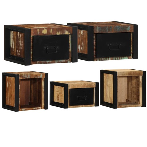 2er set nachttische holz - set,