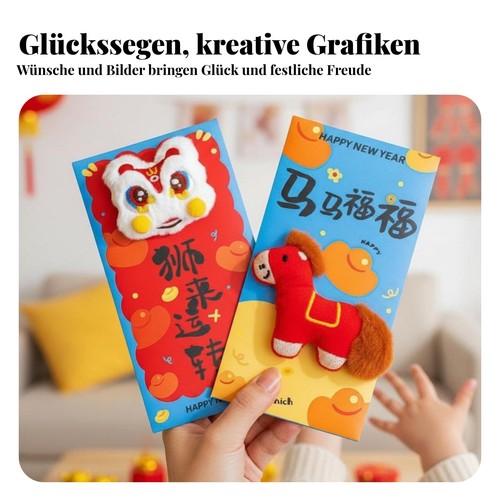 Plüsch roter umschlag - plüsch,