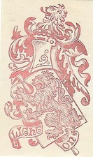 Original Kupferstich-Wappen